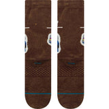 Stance Recently Deceased Crew Socks - Brown