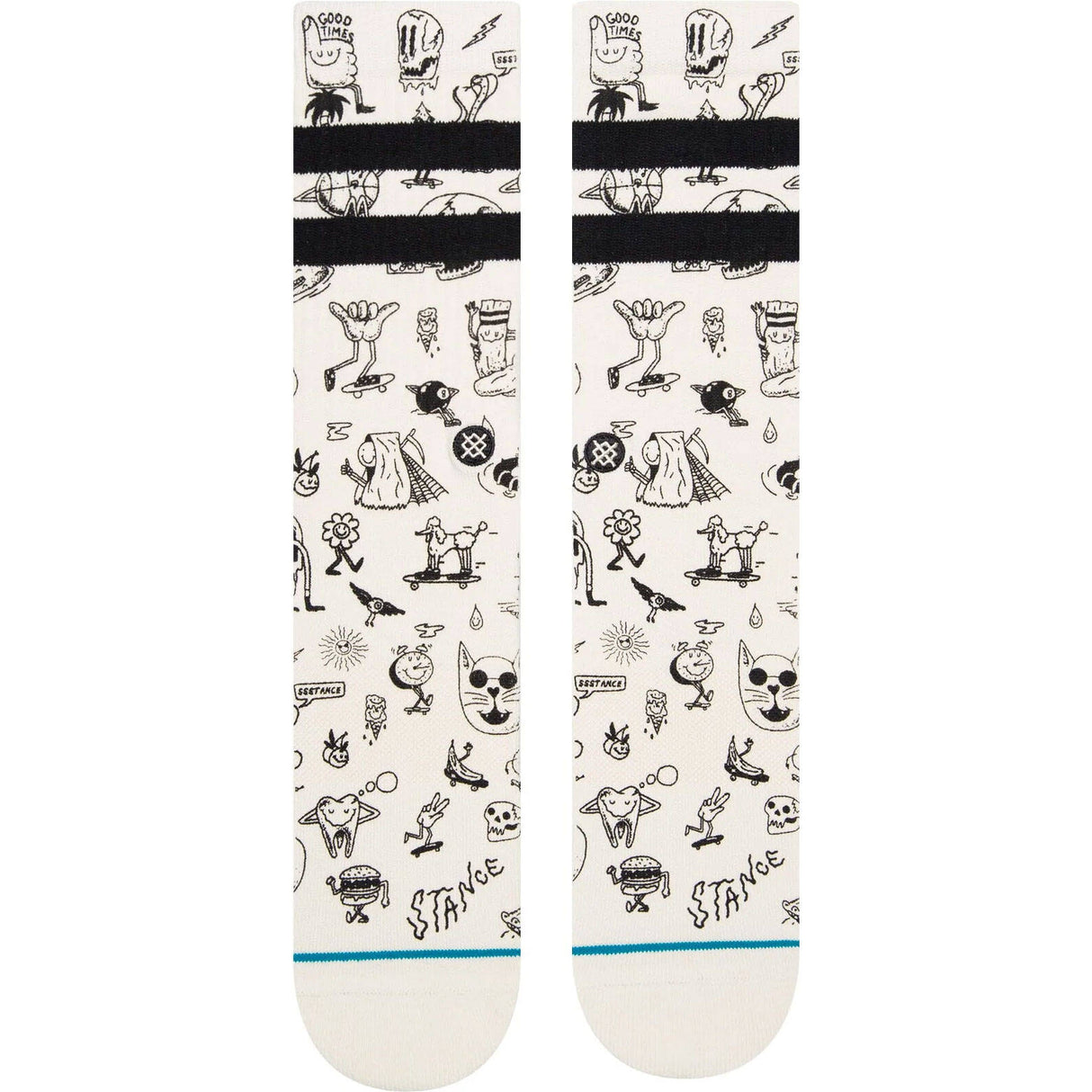 Stance Tagged Socks - Off White