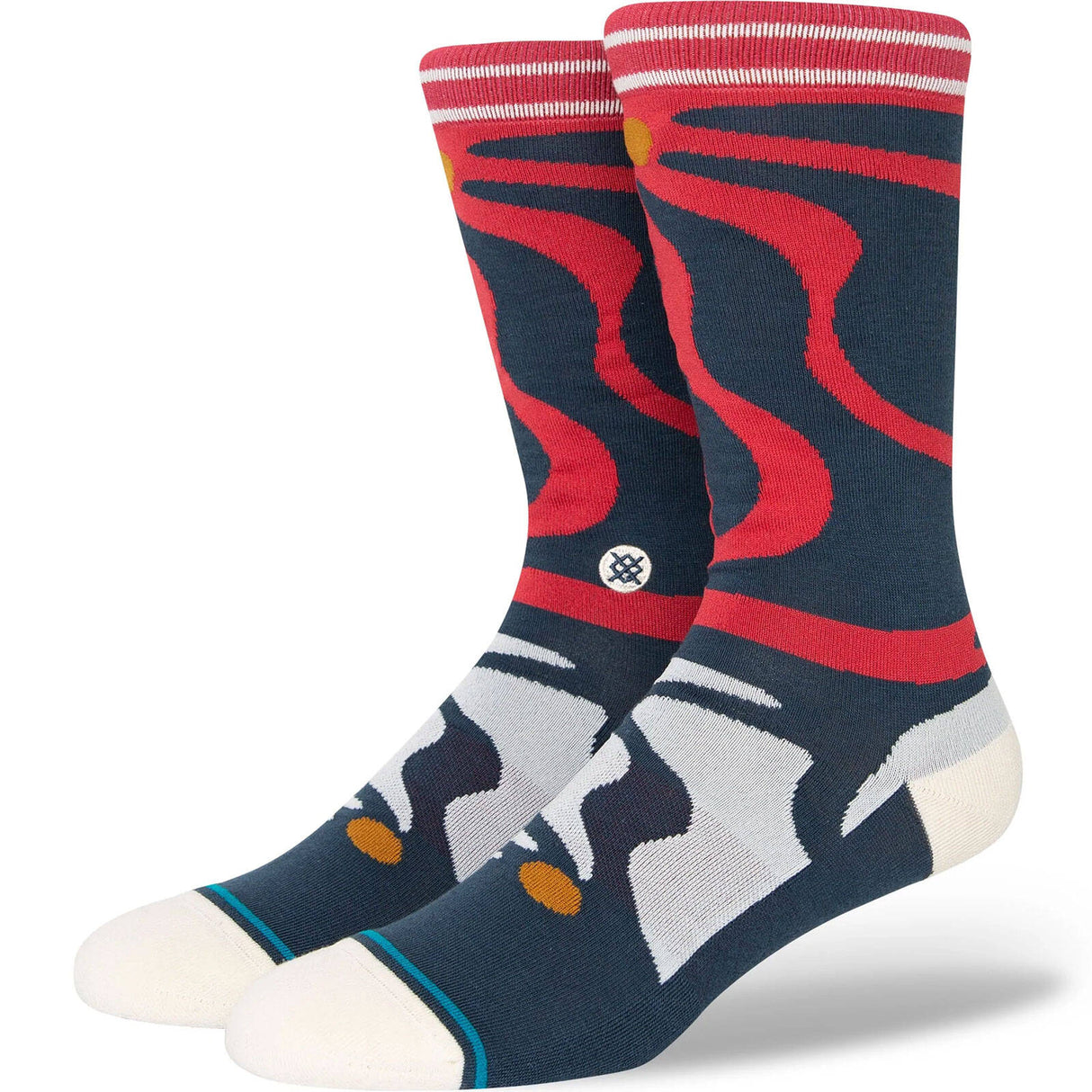 Stance Upside Socks - Red