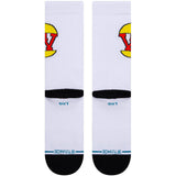 Stance x Beavis and Butt-Head Burgerworld Socks - White