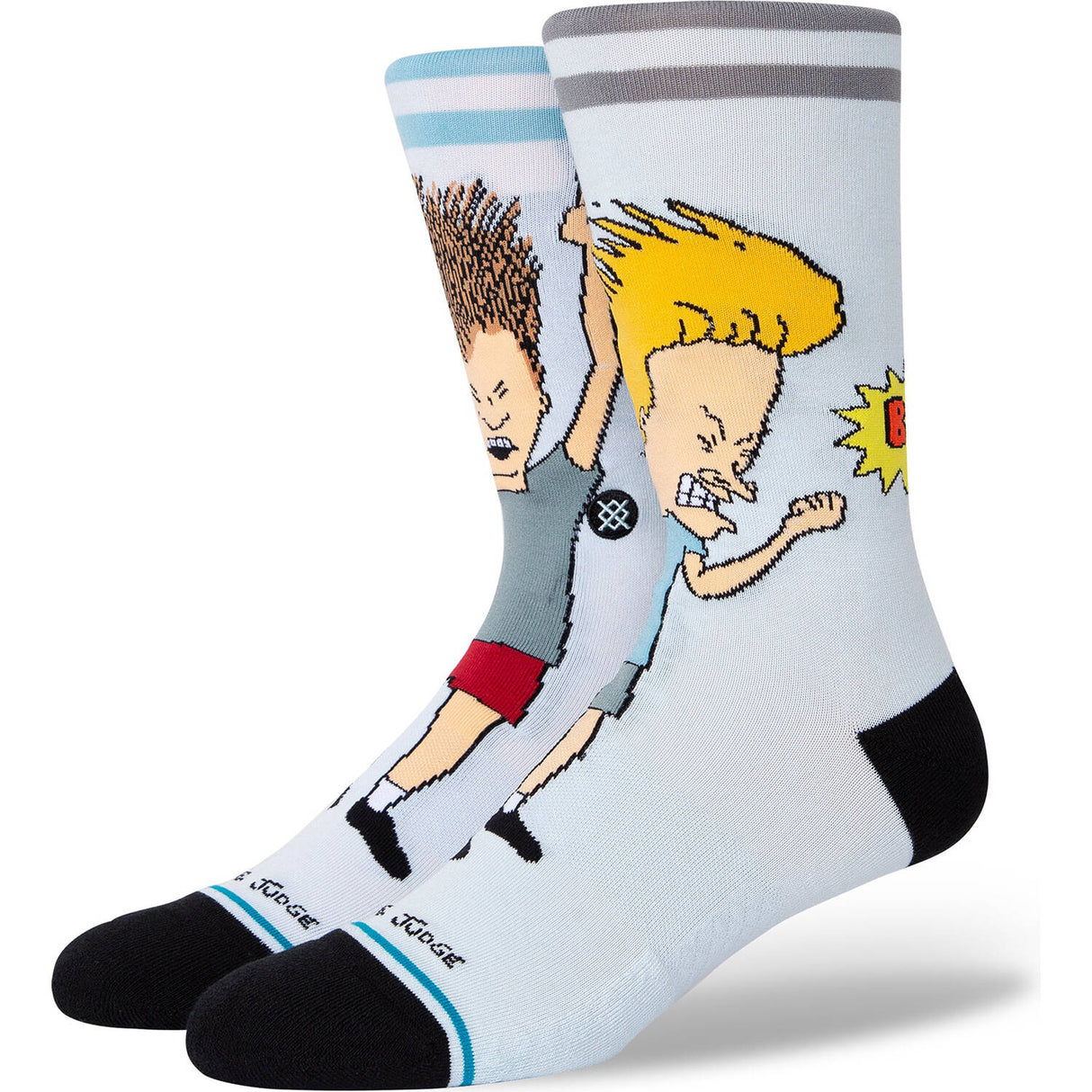 Stance x Beavis and Butt-Head Settle Down Socks - Light Blue