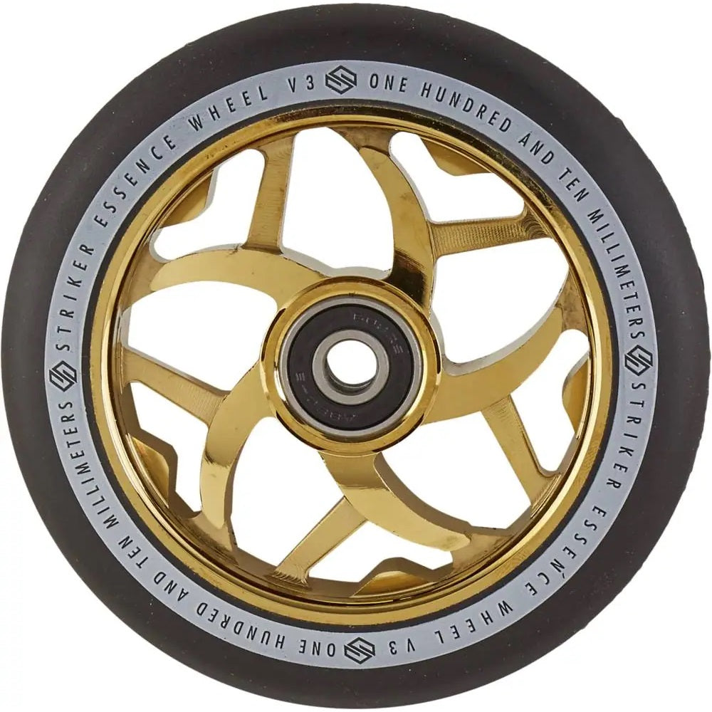 Striker Essence V3 110mm Scooter Wheel - Gold Chrome