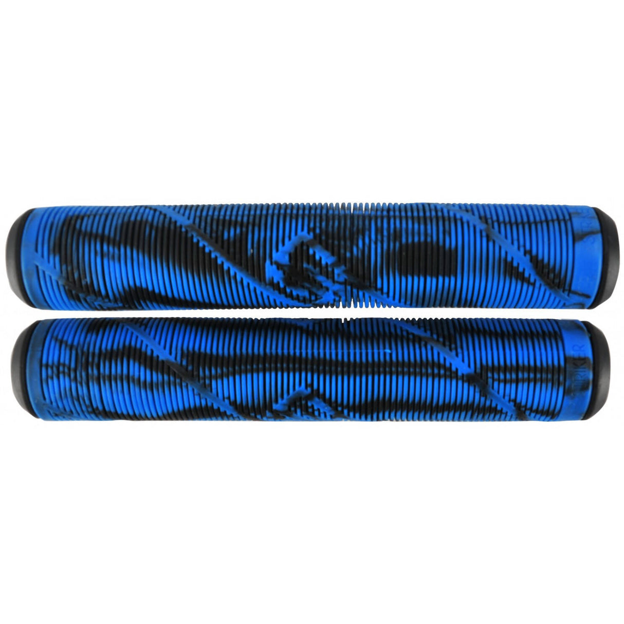 Striker Logo Scooter Grips - Black/Blue