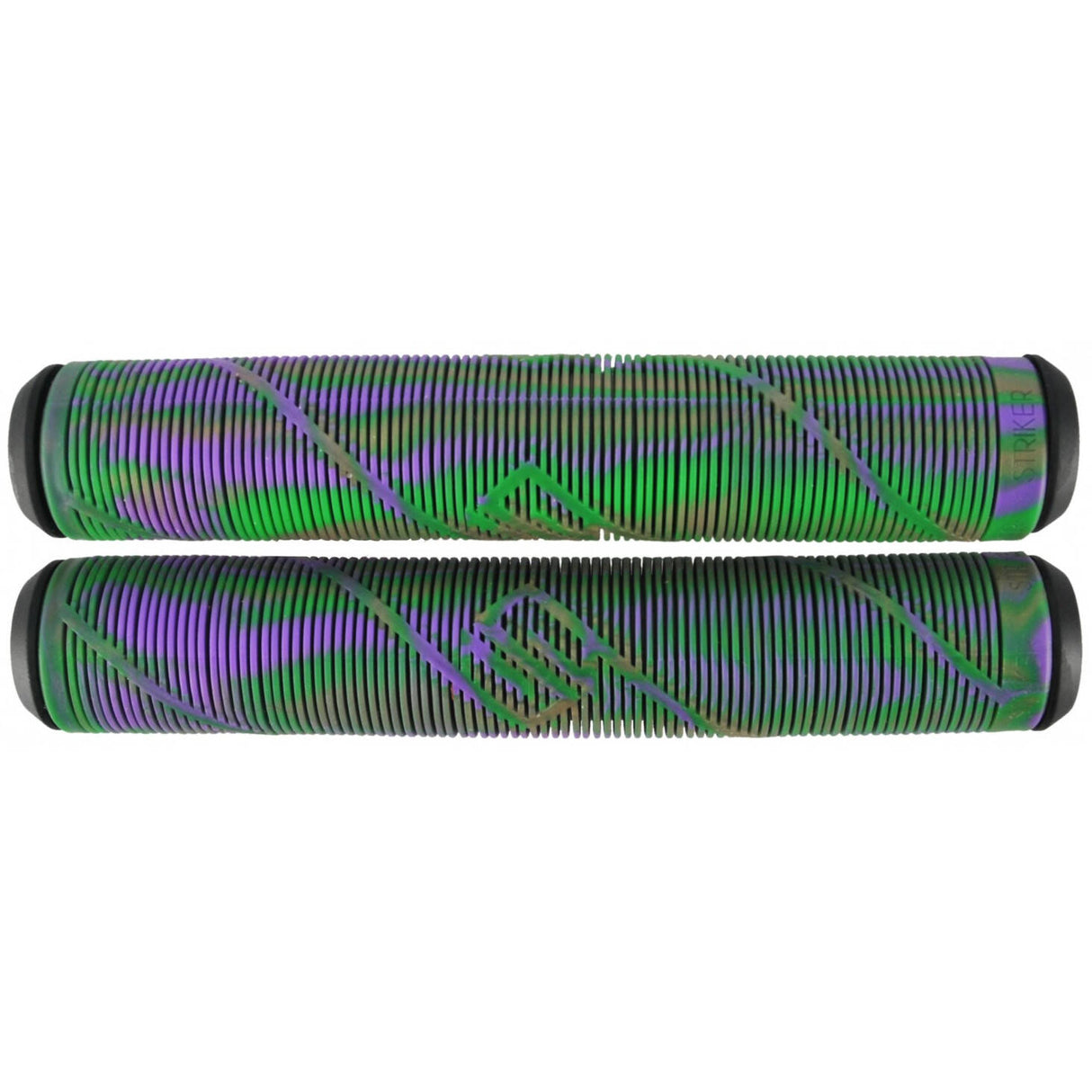 Striker Logo Scooter Grips - Rainbow
