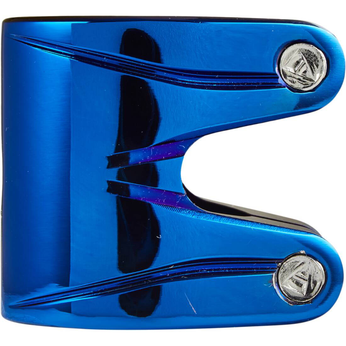 Striker Essence Double V2 Pro Scooter Collar Clamp - Blue Chrome