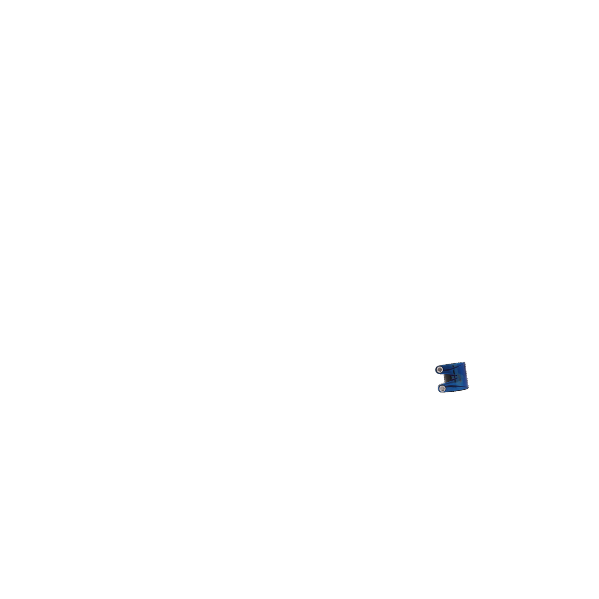 Striker Essence Double V2 Pro Scooter Collar Clamp - Blue Chrome