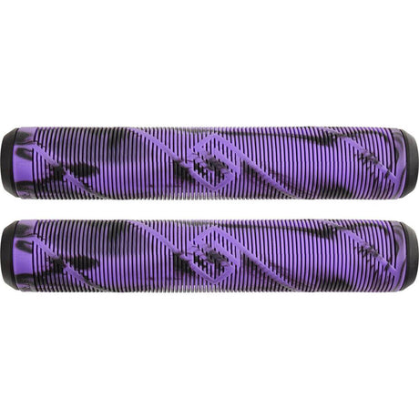 Striker Logo Scooter Grips - Black/Purple