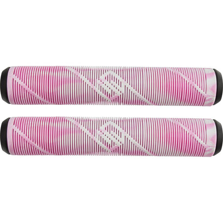 Striker Logo Scooter Grips - White/Pink