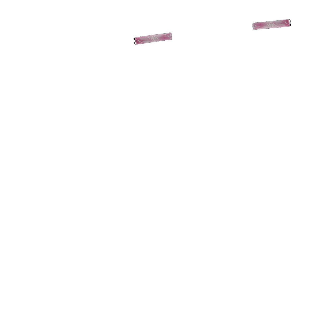 Striker Logo Scooter Grips - White/Pink