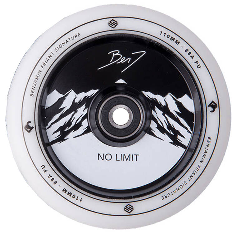 Striker Benj No Limit Pro Scooter Wheel 110mm - White/Black