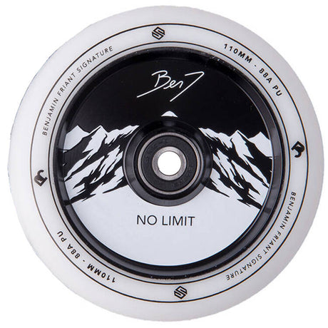 Striker Benj No Limit Pro Scooter Wheel 110mm - White/Black