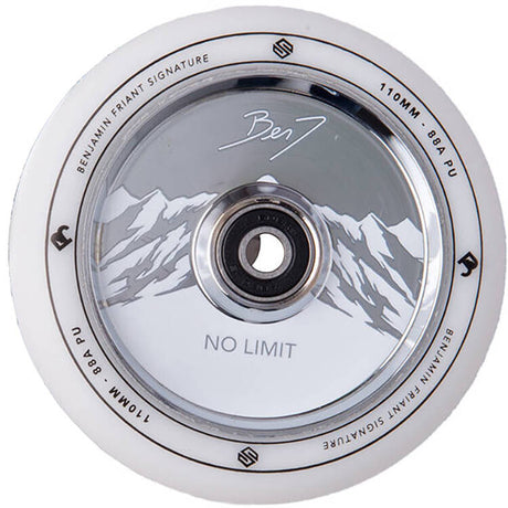 Striker Benj No Limit Pro Scooter Wheel 110mm - White/Chrome