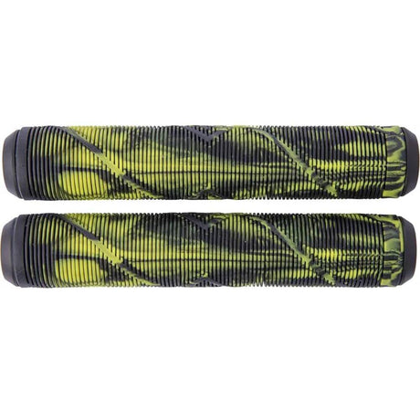 Striker Logo Scooter Grips - Black/Yellow
