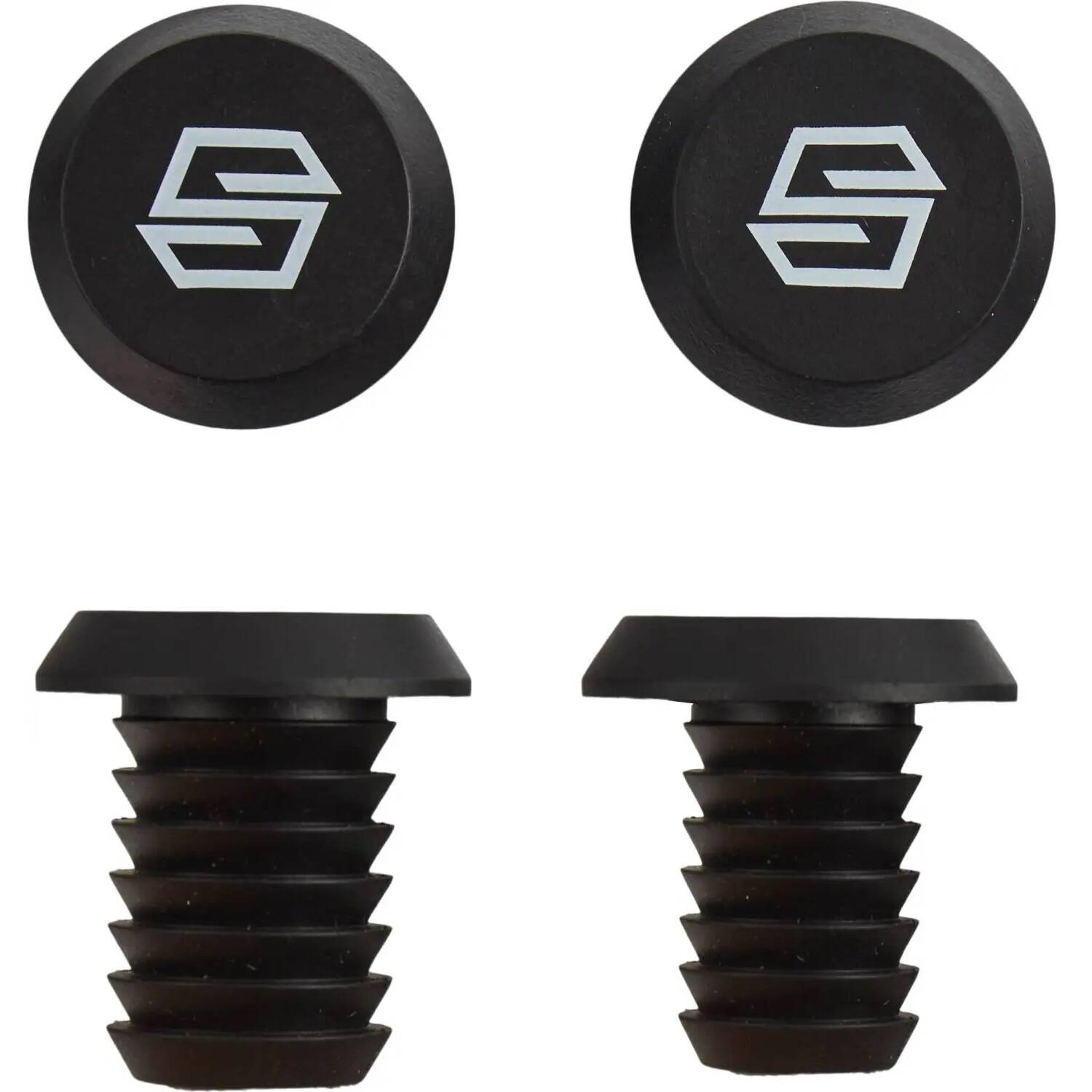 Striker Logo Scooter Grips - Black/Yellow