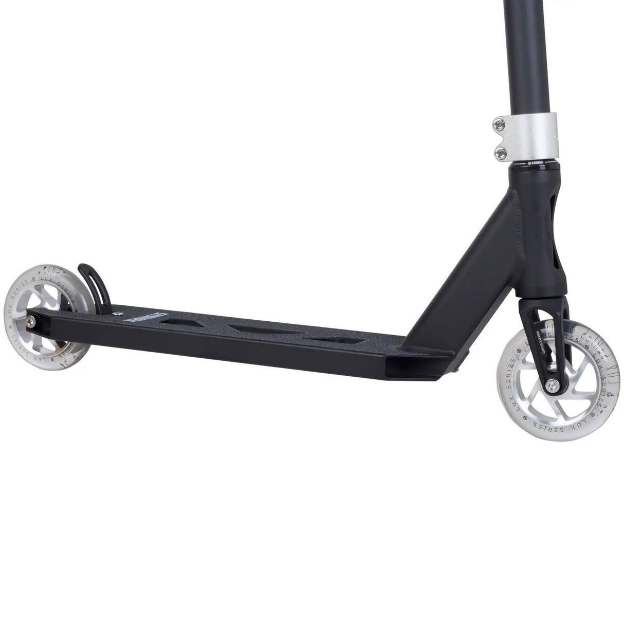 Striker Lux Youth Stunt Scooter - Clear Silver