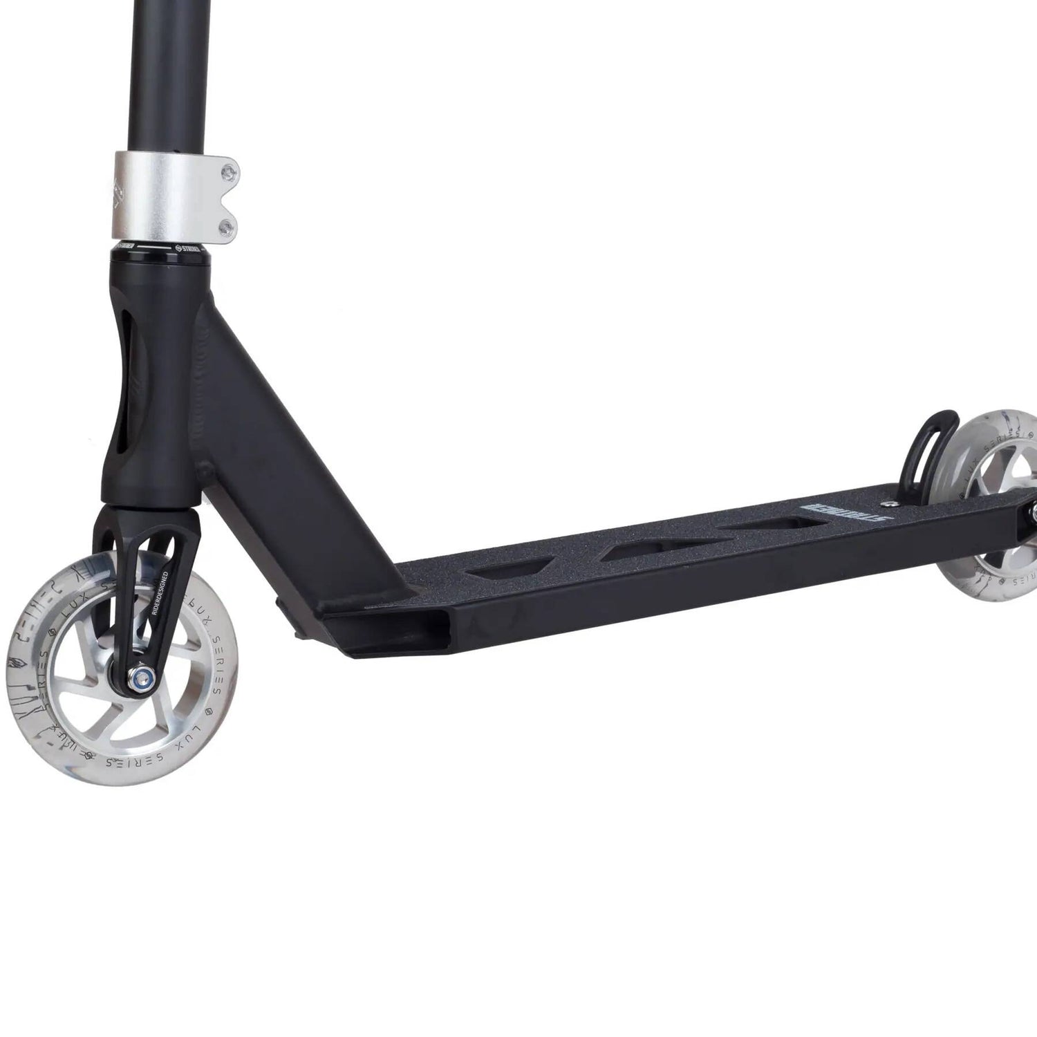 Striker Lux Youth Stunt Scooter - Clear Silver