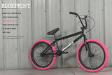 Sunday 2022 Blueprint 20" Complete BMX - Gloss Black/Pink Tyres