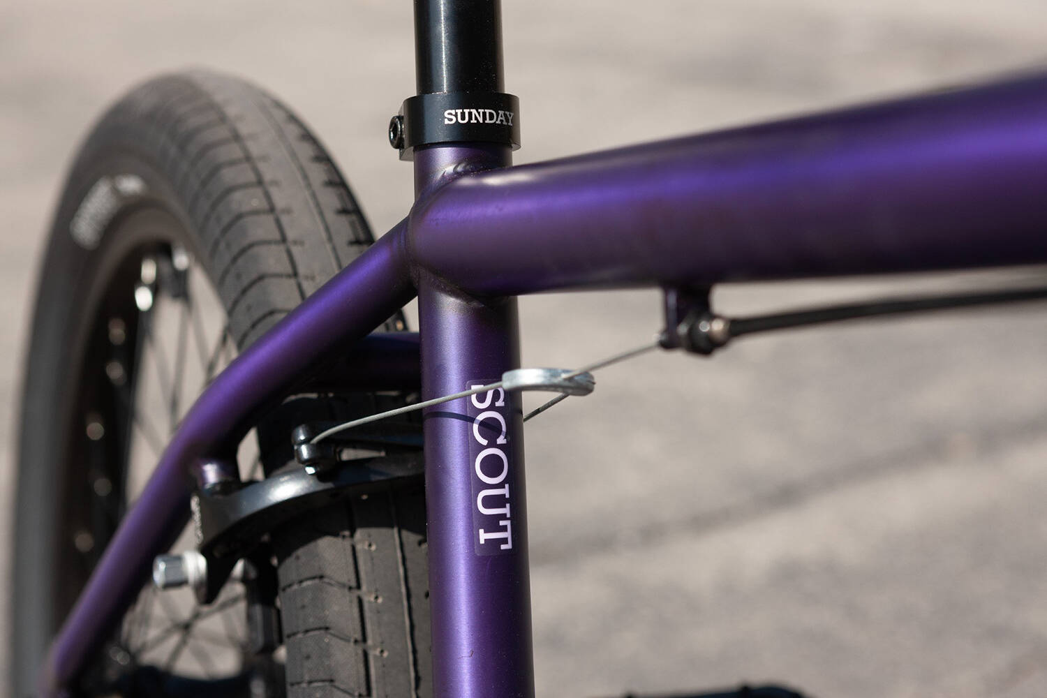 Sunday 2022 Scout 20.75'' Complete BMX - Matte Translucent Purple