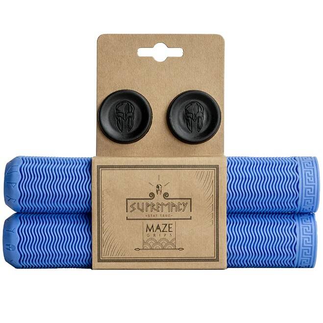 Supremacy Maze Scooter Bar Grips - Blue 180mm