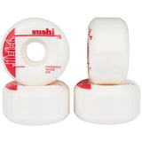 Sushi Pagoda Wide Skateboard Wheels - White 53mm (Pack of 4)