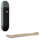 Sushi Checker Logo Skateboard Deck - Black 8.25''