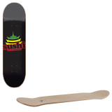 Sushi Pagoda Logo Skateboard Deck - Black 8.125''