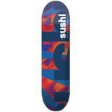 Sushi Spectrum Logo Skateboard Deck - Blue/Red 8.25''