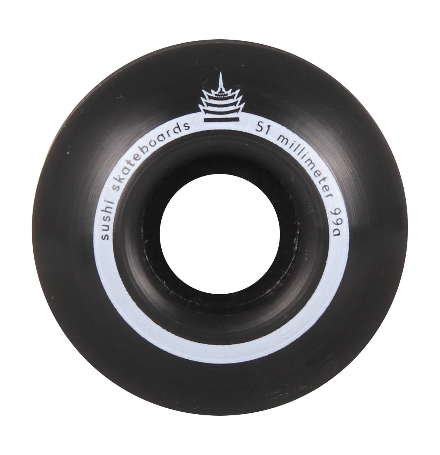 Sushi Pagoda V2 Skateboard Wheels - Black 54mm