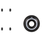 Sushi Pagoda V2 Skateboard Wheels - Black 53mm