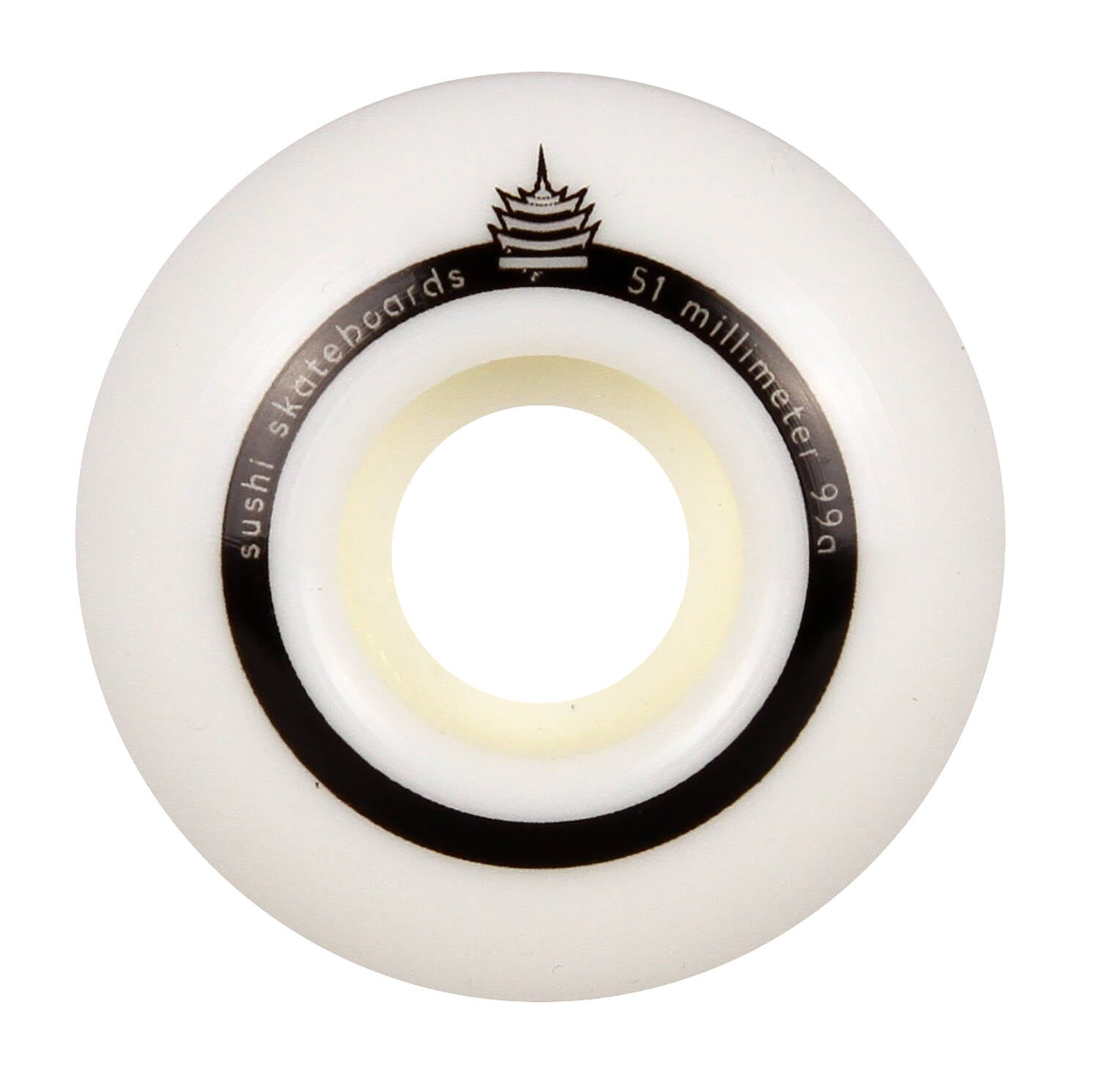 Sushi Pagoda V2 Skateboard Wheels - White 52mm