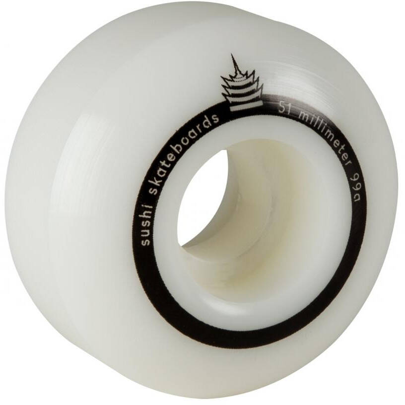 Sushi Pagoda V2 Skateboard Wheels - White 54mm