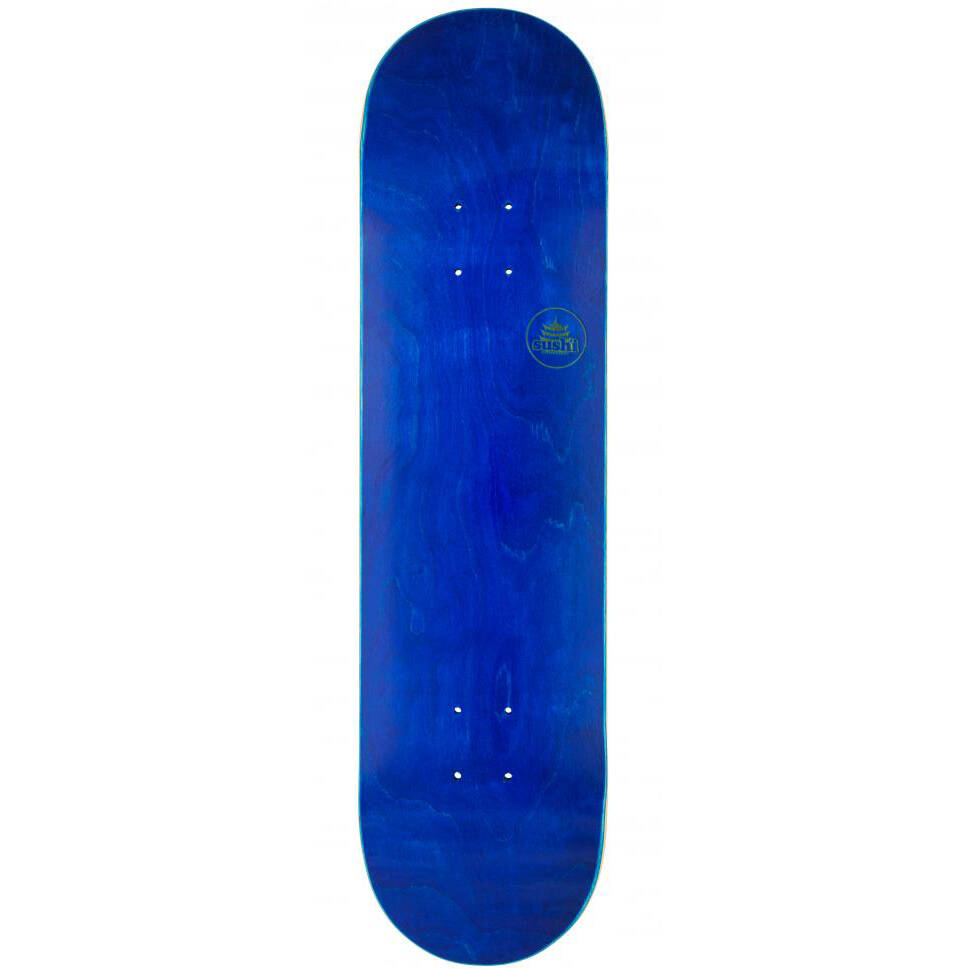 Sushi Pagoda Stamp Custom Skateboard - Blue/White 8.125''