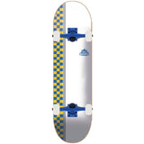 Sushi Checker Logo Custom Skateboard - White/Blue 8.125''