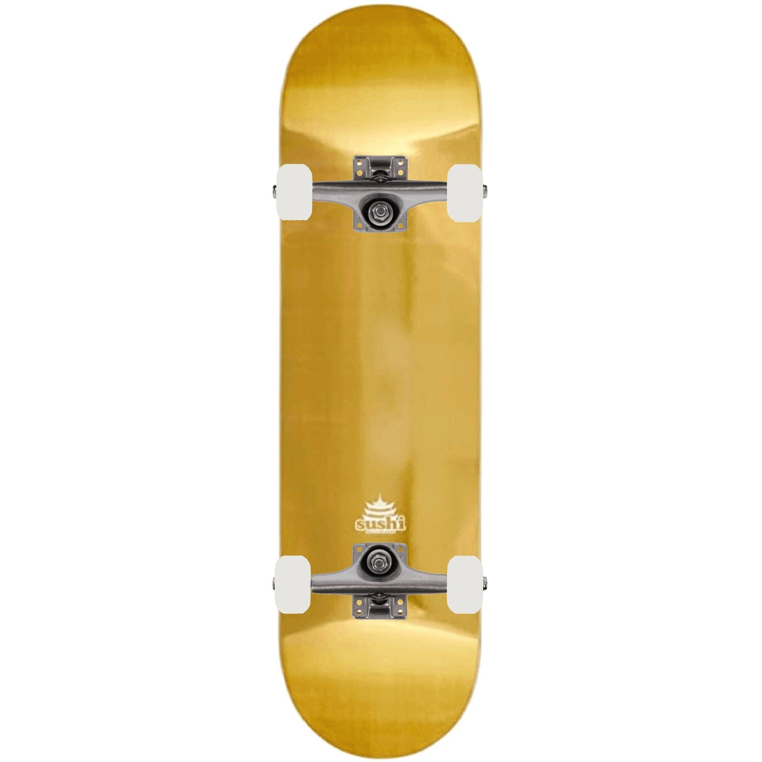 Sushi Foil Custom Skateboard - Gold/Raw 8.125''