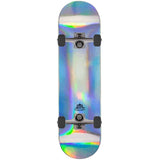 Sushi Pagoda Foil Custom Skateboard - Silver/Raw/Black 8''