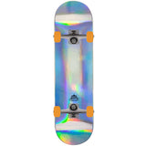 Sushi Pagoda Foil Custom Skateboard - Silver/Raw/Orange 8''
