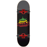 Sushi Pagoda Logo Custom Skateboard - Black/Red 8.125''