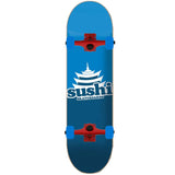 Sushi Pagoda Logo Custom Skateboard - Blue/Red 8''