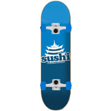 Sushi Pagoda Logo Custom Skateboard - Blue/White 8''
