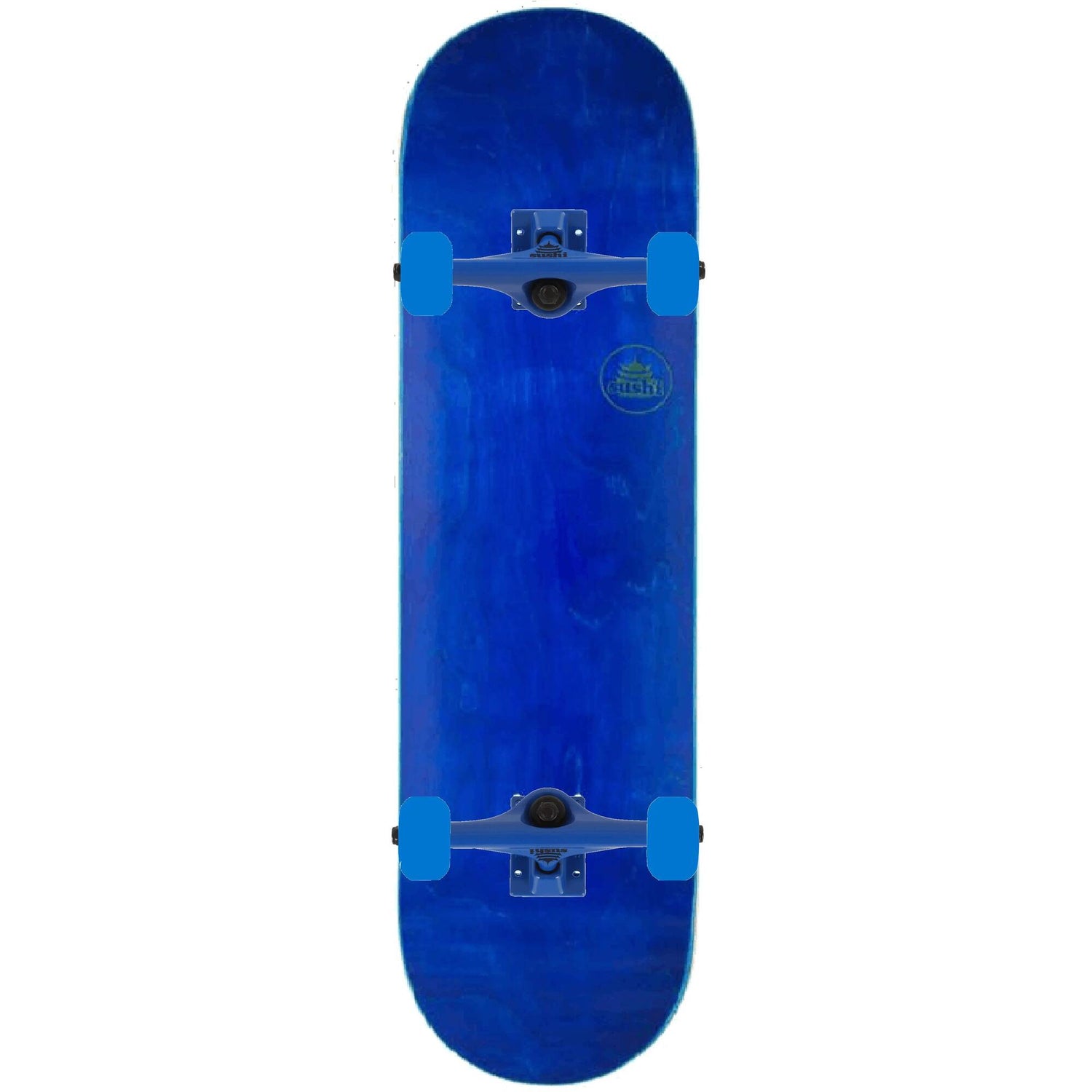 Sushi Pagoda Stamp Custom Skateboard - Blue/Black 8.125''