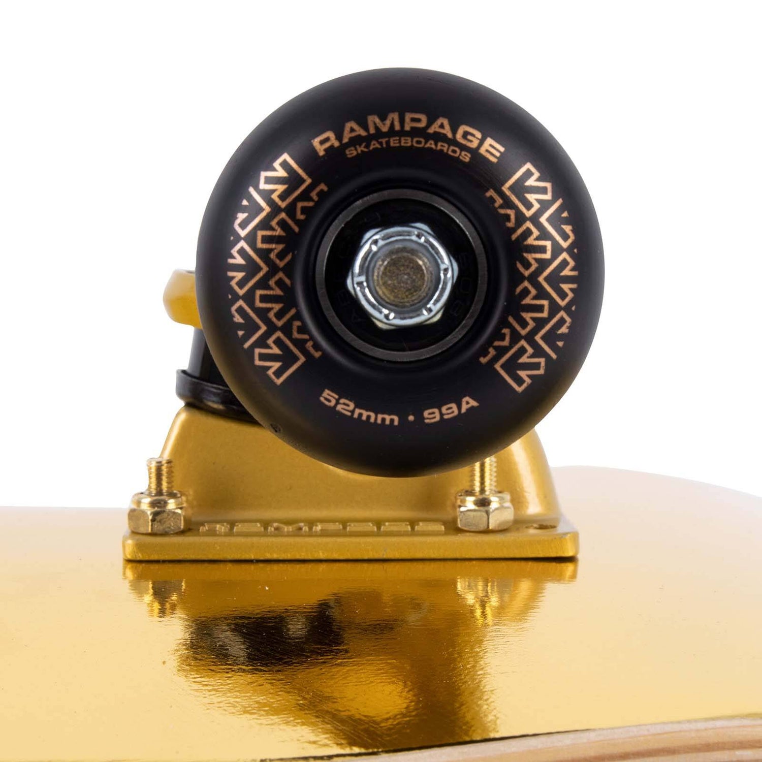 Sushi x Rampage Pagoda Foil Custom Skateboard - Gold/Black 8.125"