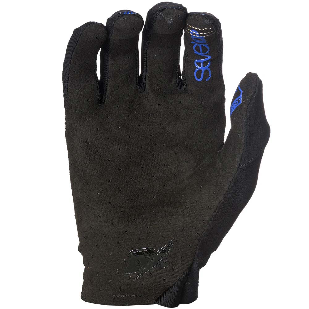 7iDP Control Gloves - Black/Blue Pinstripe