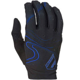 7iDP Control Gloves - Black/Blue Pinstripe