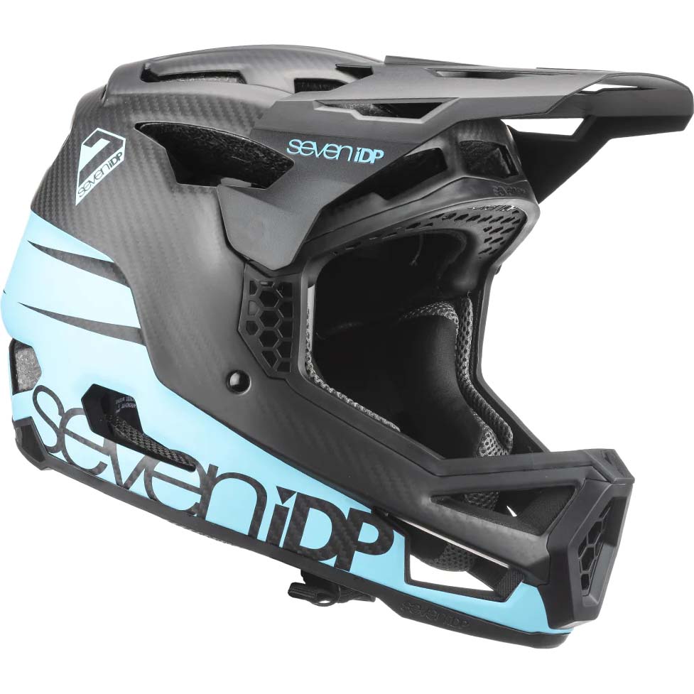 7iDP Project 23 Carbon Full Face Helmet - Matt Ice Blue / Black