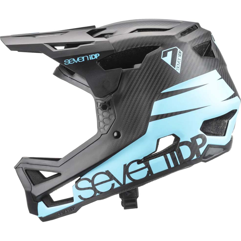 7iDP Project 23 Carbon Full Face Helmet - Matt Ice Blue / Black