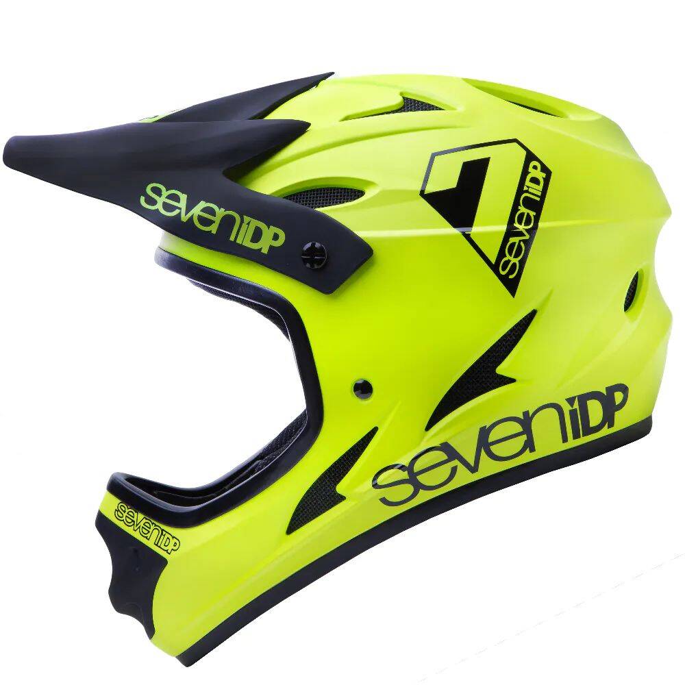 7iDP M1 Full Face Helmet - Matte Acid Yellow