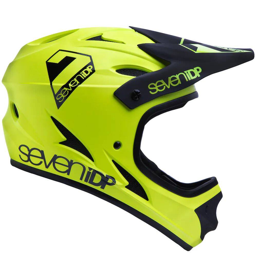 7iDP M1 Full Face Helmet - Matte Acid Yellow