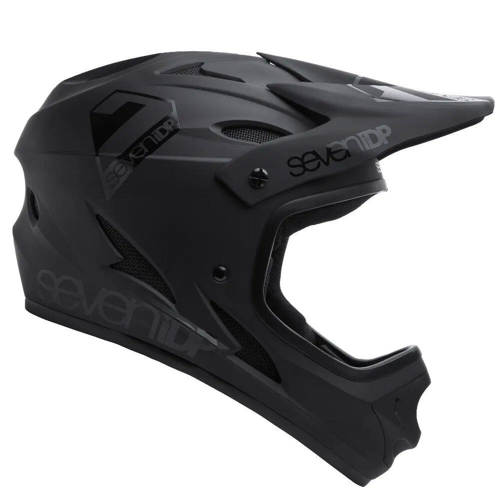 7iDP M1 Helmet - Matte Black/Gloss Black