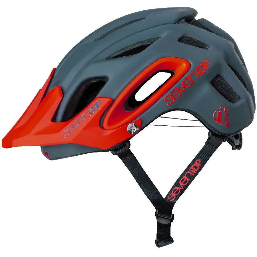 7iDP M2 Boa Helmet - Matte Graphite/Thruster Red XS/S