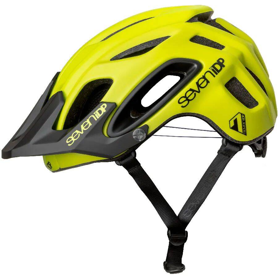 7iDP M2 Boa Helmet - Matte Acid Yellow/Black